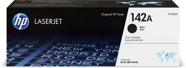HP 142A Black Toner Cartridge, Black