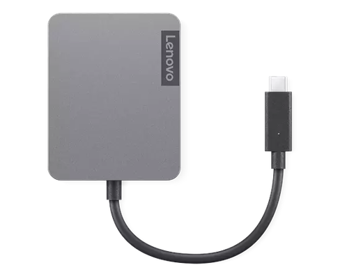 Lenovo 4X91A30366 laptop dock/port replicator Wired USB 2.0 Type-C Gre - Thumbnail 2