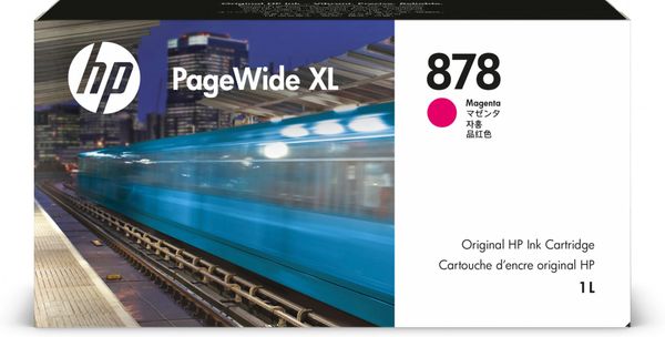 HP 312Z3A/878 Ink cartridge magenta 1000ml for HP PageWide XL Pro 5200