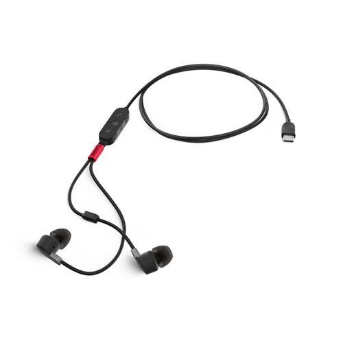 Lenovo 4XD1C99220 headphones/headset Wired In-ear Music/Everyday USB Type-C Black - Image 1