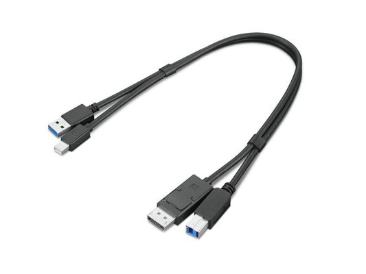 Lenovo 4X91D11453 USB cable USB 3.2 Gen 1 (3.1 Gen 1) 0.43 m USB A USB B Black
