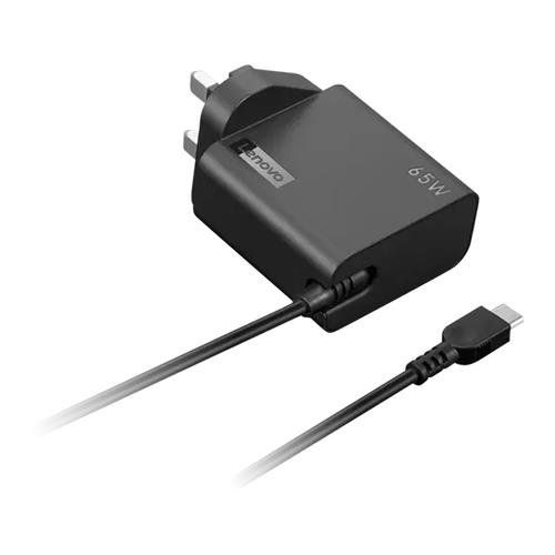 Lenovo 65W USB-C Wall Adapter UK power adapter/inverter Indoor Black - Image 1