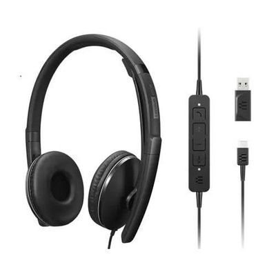 Lenovo 4XD1M39029 headphones/headset Wired Head-band USB Type-C Black