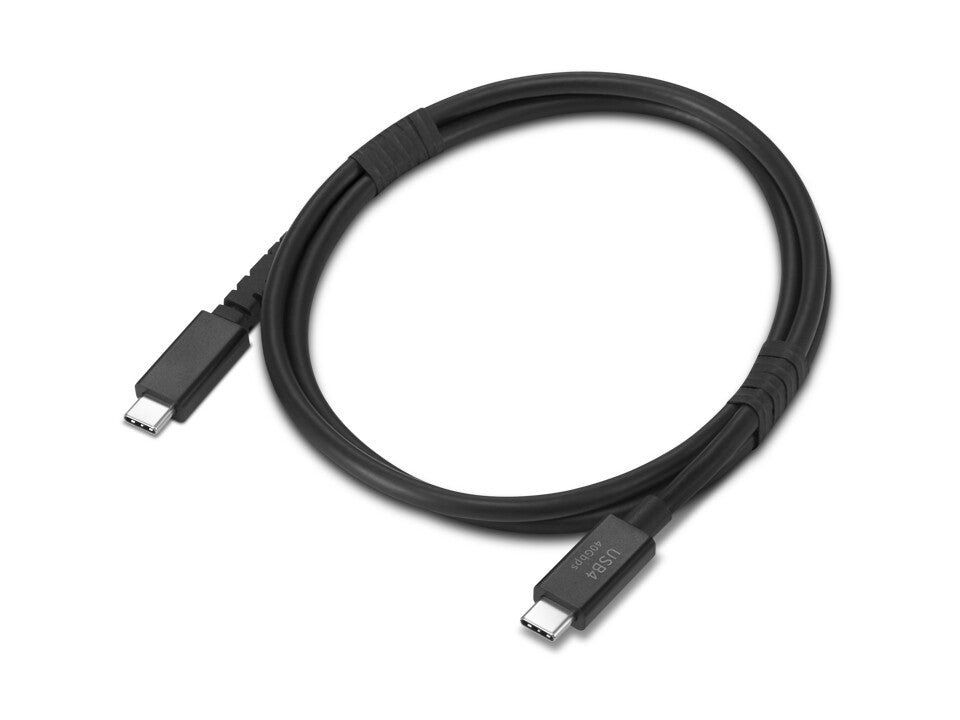 Lenovo 4X91U94413 USB cable USB4 Gen 3x2 1 m USB C 40 Gbit/s Black - Image 1