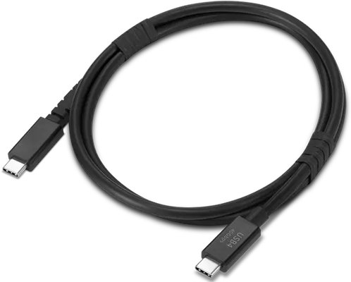 Lenovo 4X91U94413 USB cable USB4 Gen 3x2 1 m USB C 40 Gbit/s Black - Thumbnail 2