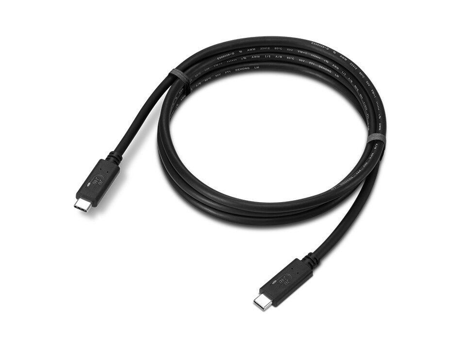 Lenovo 4X91U92143 USB cable USB4 Gen 2x2 1.5 m USB C 20 Gbit/s Black - Image 1