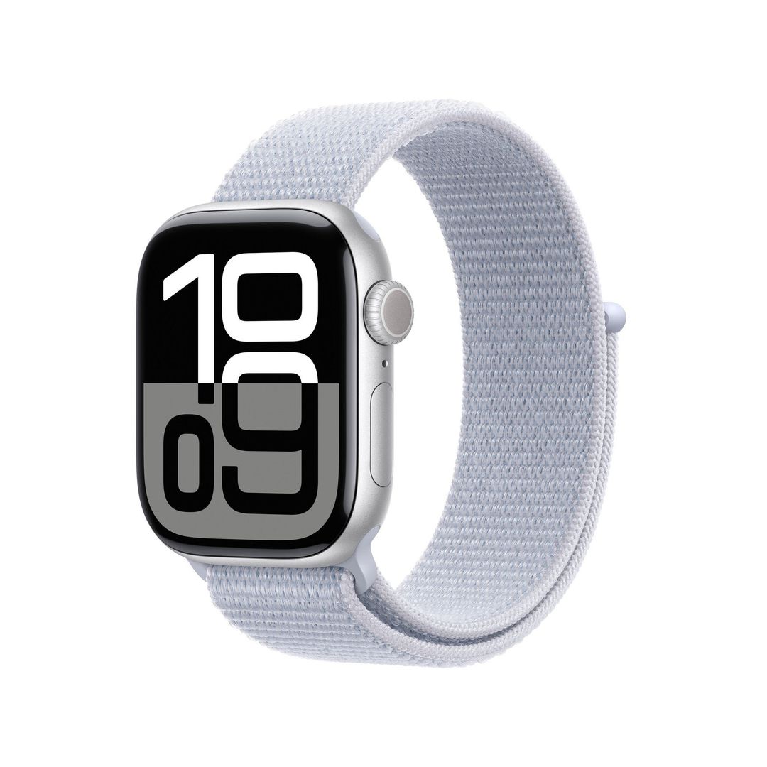 Apple Watch Series 10 GPS 42mm Silver Aluminium Case with Blue Cloud S - Image 1