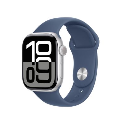 Apple Watch Series 10 GPS + Cellular 42mm Silver Aluminium Case with D