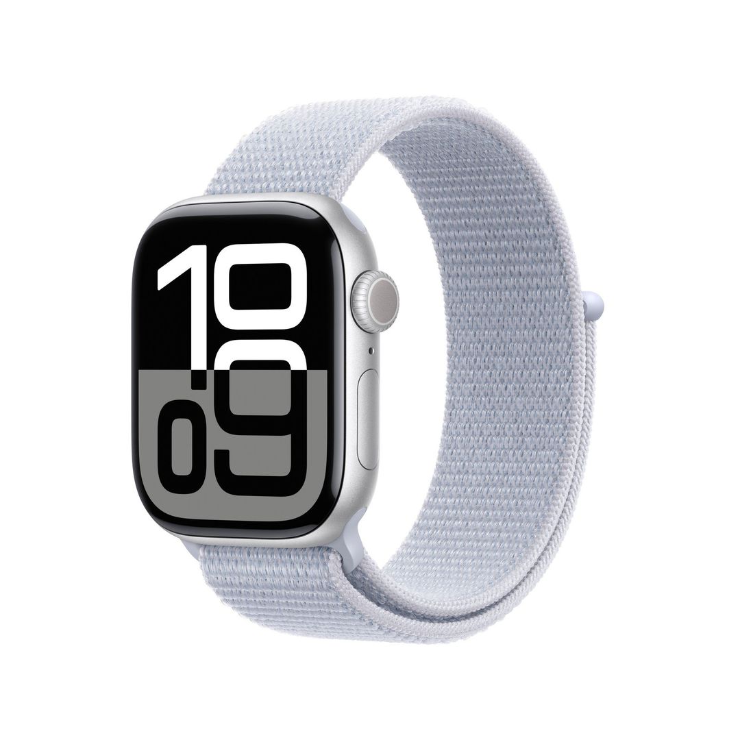 Apple Watch Series 10 GPS + Cellular 42mm Silver Aluminium Case with B - Image 1
