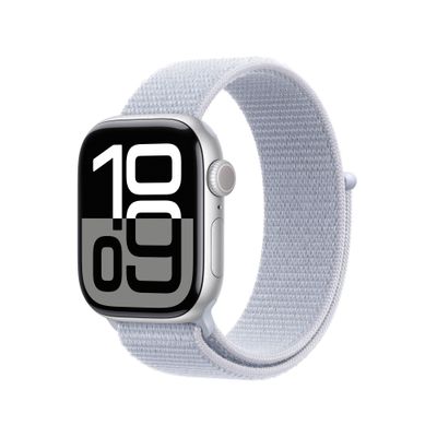 Apple Watch Series 10 GPS + Cellular 42mm Silver Aluminium Case with B