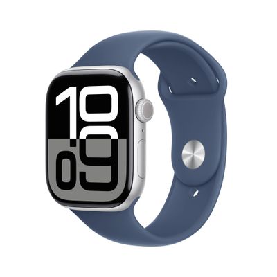 Apple Watch Series 10 GPS + Cellular 46mm Silver Aluminium Case with D