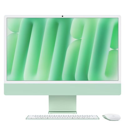 APPLE iMac 4.5K 24" (2024) - M4, 256 GB SSD, Green, Green
