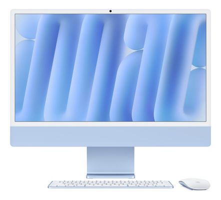 APPLE iMac 4.5K 24" (2024) - M4, 256 GB SSD, Blue, Blue