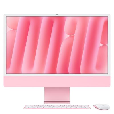 APPLE iMac 4.5K 24" (2024) - M4, 256 GB SSD, Pink, Pink