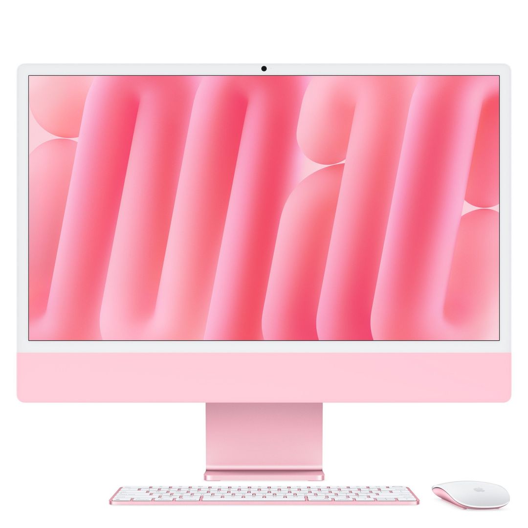 APPLE iMac 4.5K 24" (2024) - M4, 256 GB SSD, Pink, Pink - Image 1
