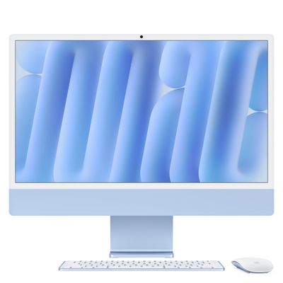 APPLE iMac 4.5K 24" (2024) - M4, 512 GB SSD, Blue, Blue