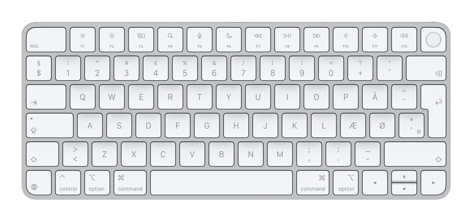 Apple Magic keyboard Universal USB + Bluetooth QWERTY Danish White - Image 1