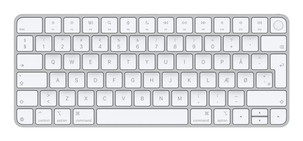 Apple Magic keyboard Universal USB + Bluetooth QWERTY Danish White