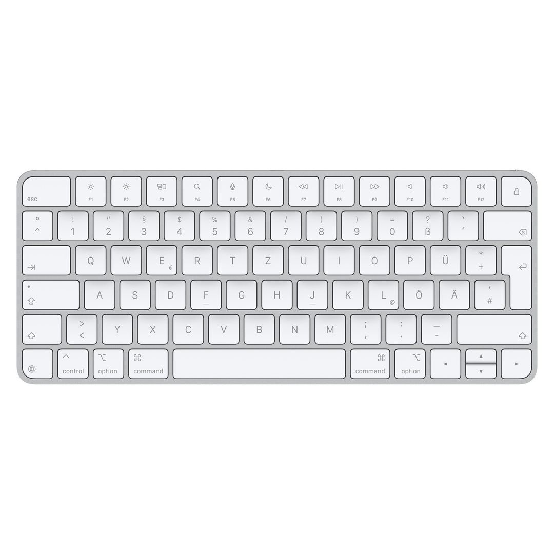 Apple Magic keyboard Universal USB + Bluetooth QWERTZ German White - Image 1