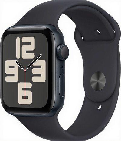 Apple Watch SE GPS 44mm Midnight Aluminium Case with Midnight Sport Ba - Thumbnail 2