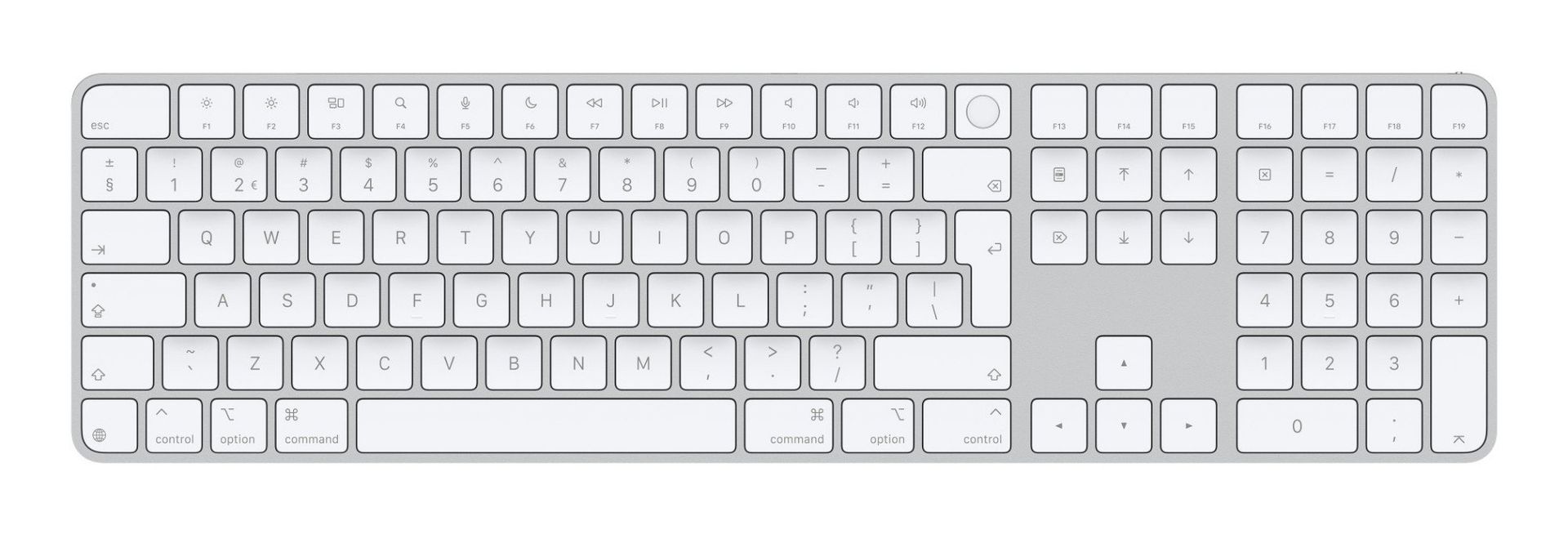 Apple Magic keyboard Universal USB + Bluetooth QWERTY Dutch White - Image 1