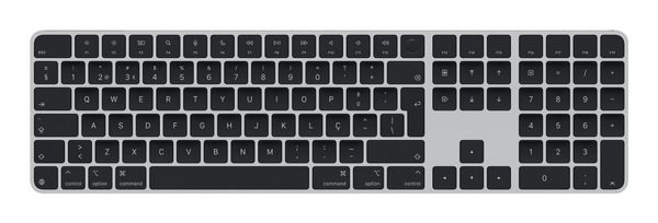 Apple Magic keyboard Universal USB + Bluetooth QWERTY Portuguese Black
