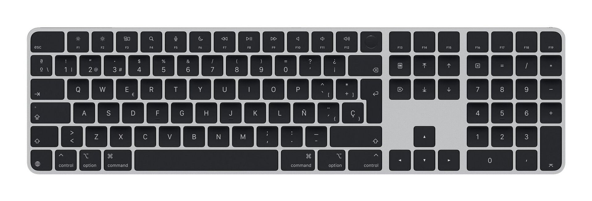 Apple Magic keyboard Universal USB + Bluetooth QWERTY Spanish Black - Image 1