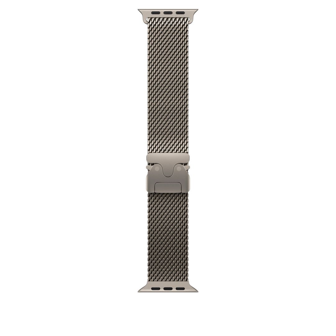 Apple 49mm Natural Titanium Milanese Loop - Small - Image 1