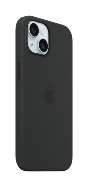 Apple iPhone 15 Silicone Case with MagSafe - Black - Thumbnail 2