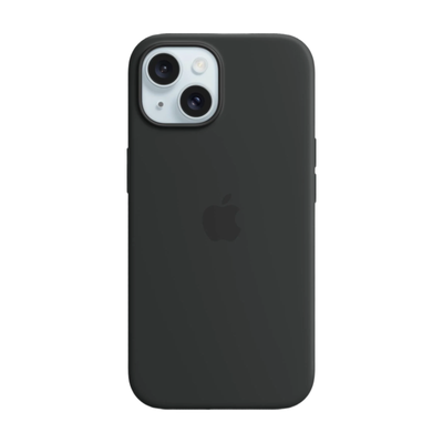 Apple iPhone 15 Silicone Case with MagSafe - Black