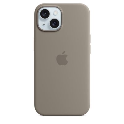 Apple iPhone 15 Silicone Case with MagSafe - Clay - Thumbnail 2