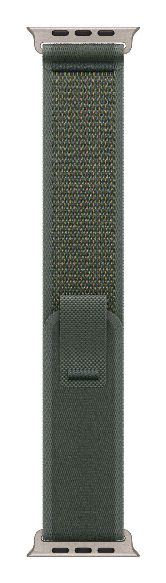 Apple 49mm Green Trail Loop - M/L - Natural Titanium Finish - Image 1