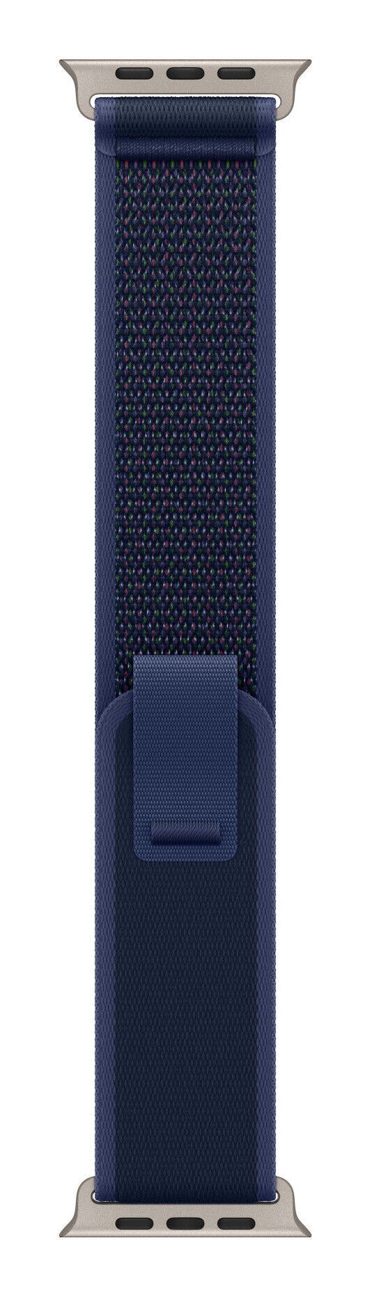 Apple 49mm Blue Trail Loop - M/L - Natural Titanium Finish - Image 1