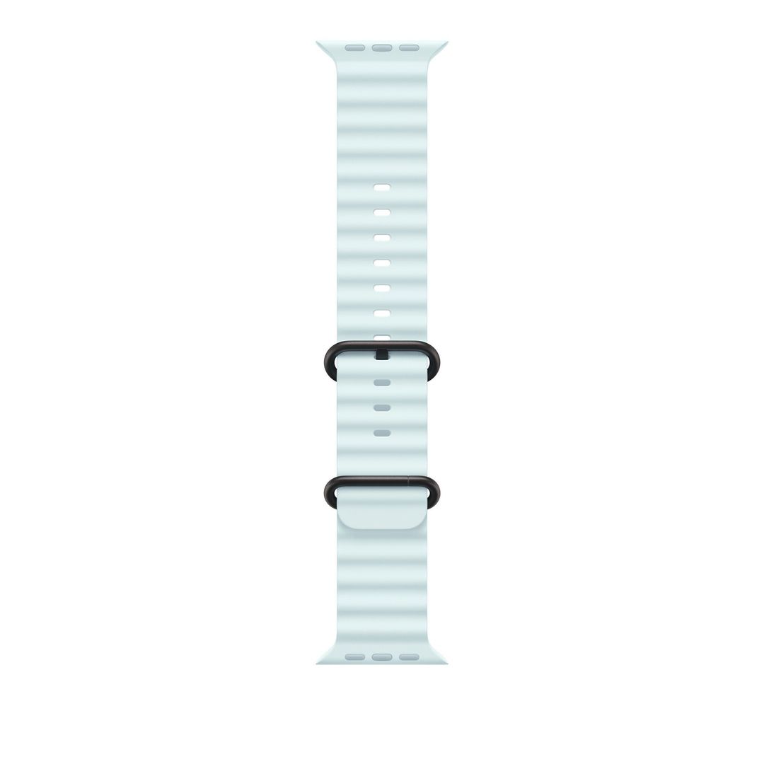 Apple 49mm Ice Blue Ocean Band - Black Titanium Finish - Image 1