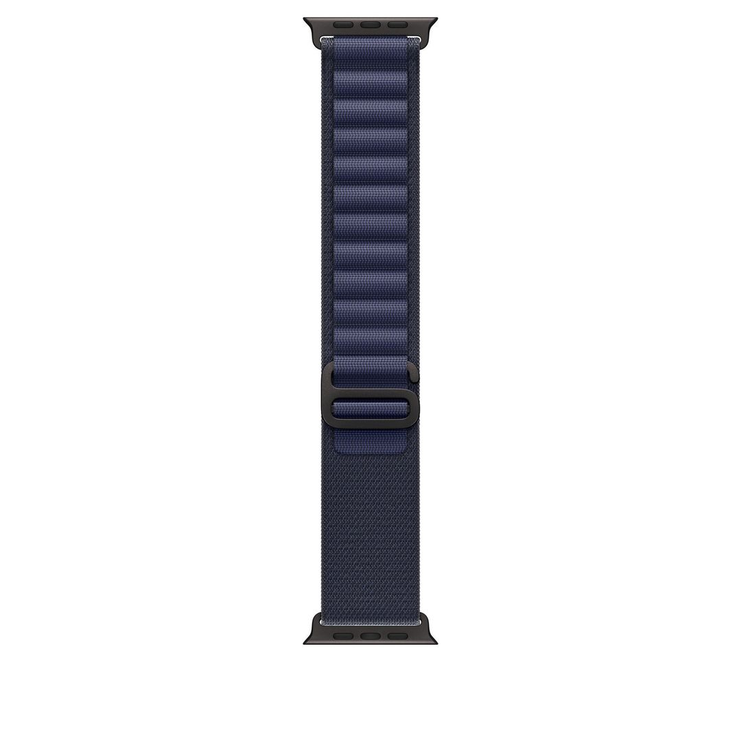 Apple 49mm Navy Alpine Loop - Medium - Black Titanium Finish - Image 1