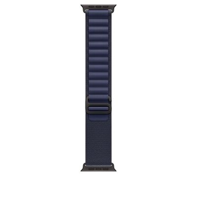 Apple 49mm Navy Alpine Loop - Medium - Black Titanium Finish