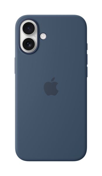 Apple iPhone 16 Plus Silicone Case with MagSafe - Denim - Thumbnail 2