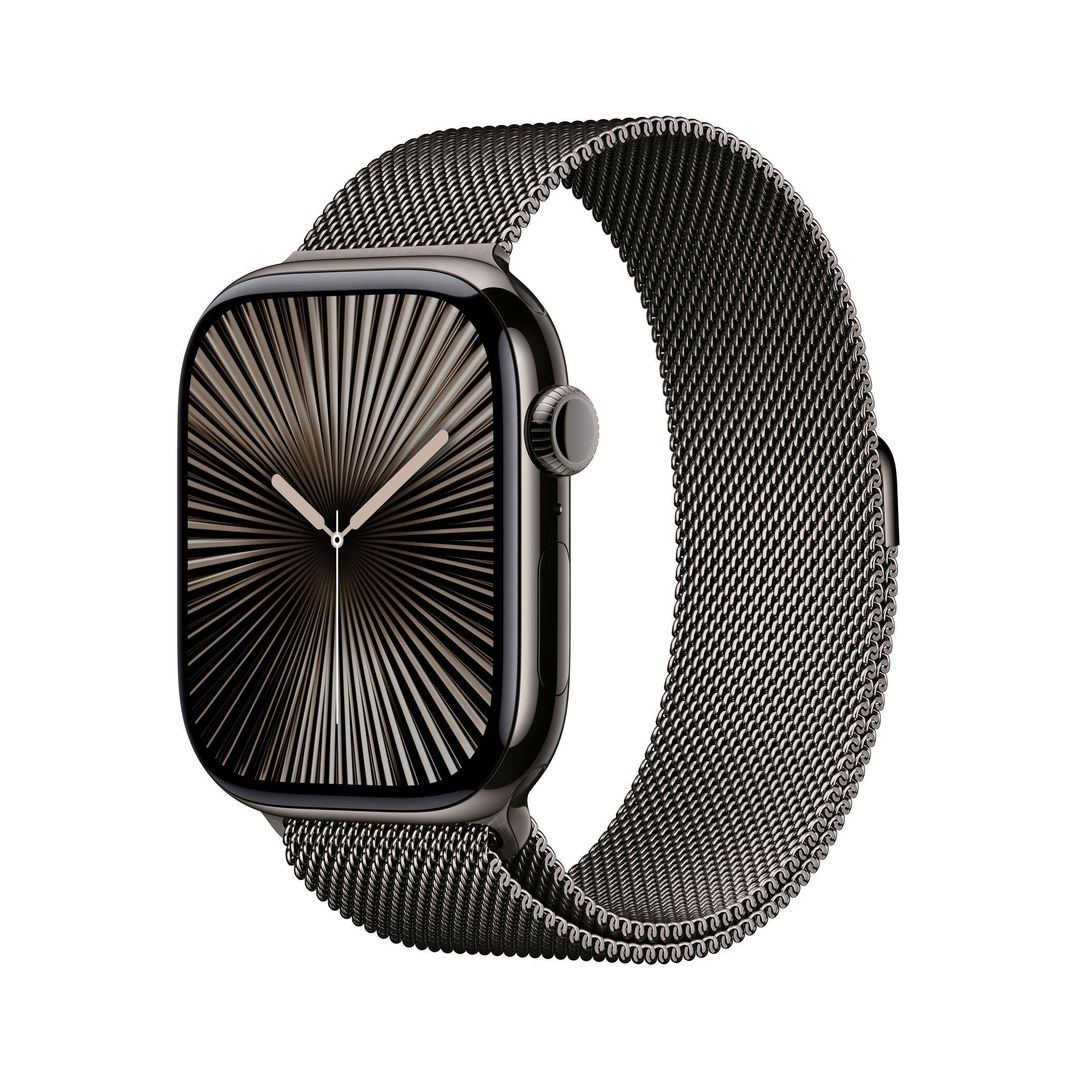 Apple Watch Series 10 GPS + Cellular 46mm Slate Titanium Case with Sla - Image 1