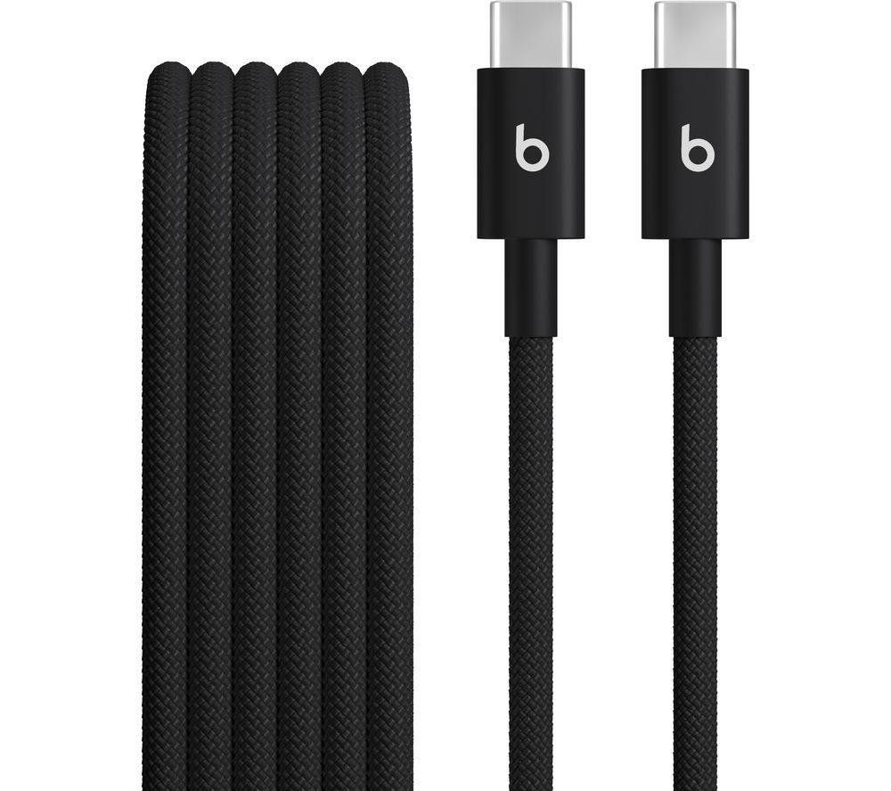 BEATS USB-C to USB-C Woven Cable - 1.5 m, Bolt Black, Black - Image 1
