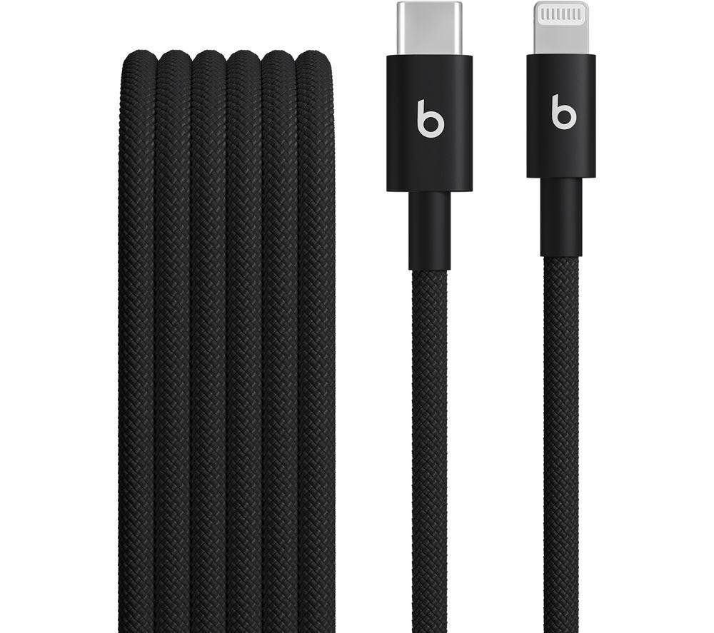 BEATS USB-C to Lightning Woven Cable - 1.5 m, Bolt Black, Black - Image 1