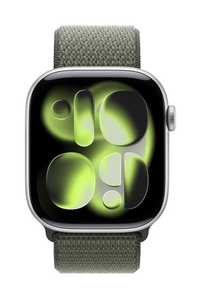 Apple MFFJ4ZM/A Smart Wearable Accessories Band Green Nylon. Recycled - Thumbnail 2