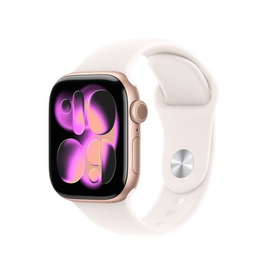 Apple Watch Series 11 GPS + Cellular 42mm Rose Gold Aluminium Case wit