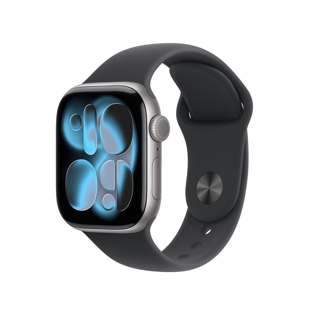 Apple Watch Series 11 GPS 42mm Space Grey Aluminium Case with Black Sport Band - S/M - Image 1