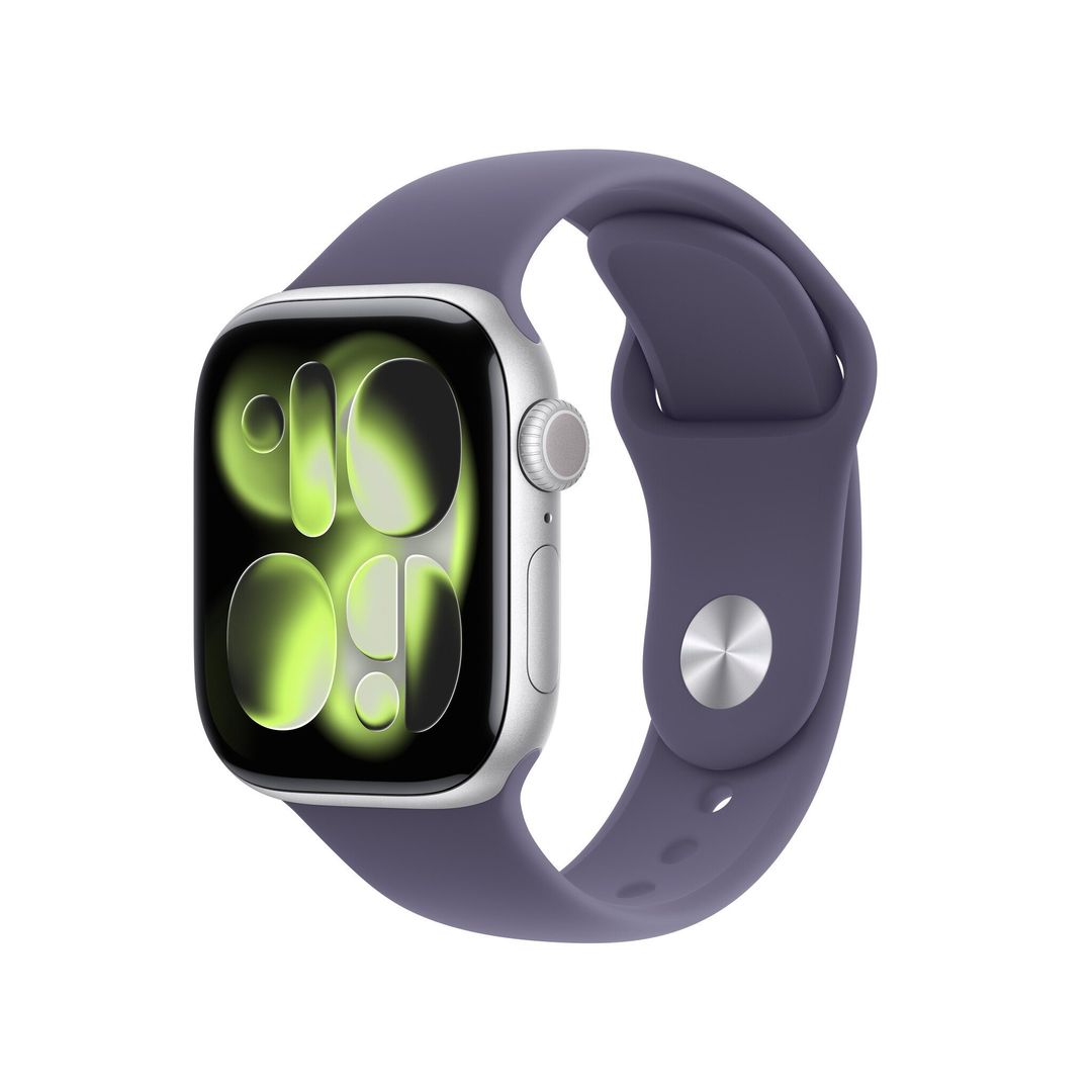 Apple Watch Series 11 GPS 42mm Silver Aluminium Case with Purple Fog S - Image 1