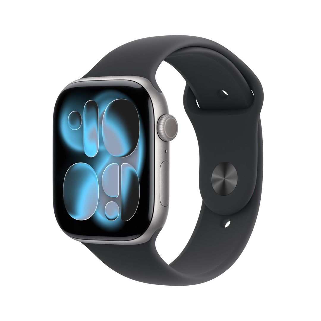 Apple Watch Series 11 GPS 46mm Space Grey Aluminium Case with Black Sport Band - S/M - Image 1