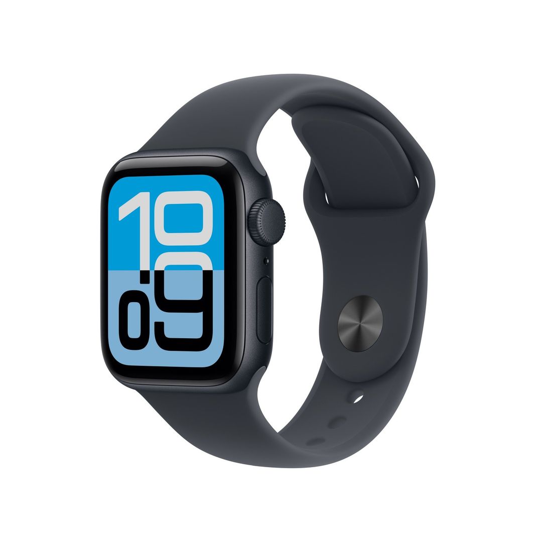 Apple Watch SE (3nd generation) SE 3 GPS 40mm Midnight Aluminium Case with Midnight Sport Band - M/L - Image 1