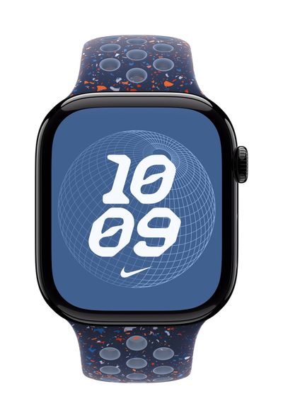 Apple Nike Sport Band Blue Aluminium, Fluoroelastomer