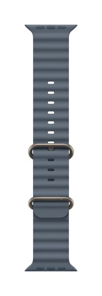 Apple Natural Titanium Finish Band Blue Fluoroelastomer, Titanium