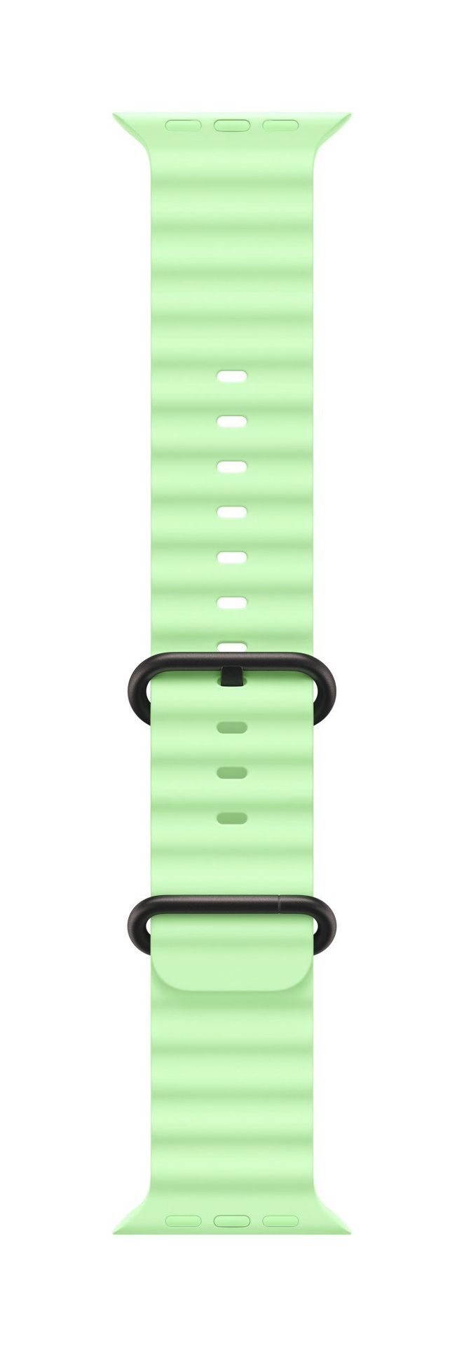 Apple Black Titanium Finish Band Green Fluoroelastomer, Titanium - Image 1