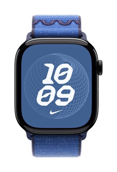 Apple MGD64ZM/A Smart Wearable Accessories Band Blue Nylon, Recycled polyester, Spandex